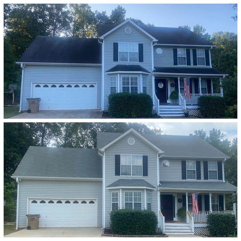 Soft Wash Roof Cleaning is an Essential Part of Home Maintenance with Major Benefits for Homeowners.  